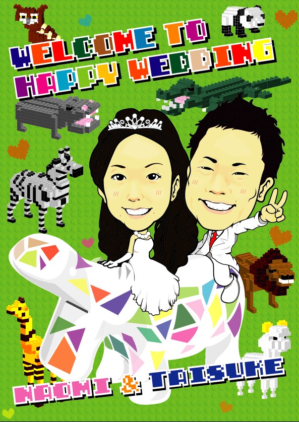 結婚される皆様のウェルカムボード作成します オリジナルウェルカムボード　可愛いく仕上げます イメージ3