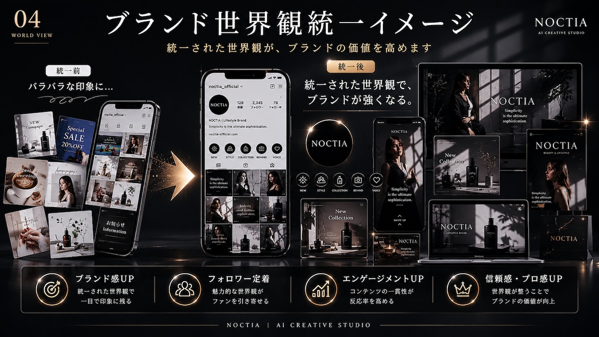 SNS広告ビジュアル制作します Instagram・TikTok向け高級感デザイン イメージ5