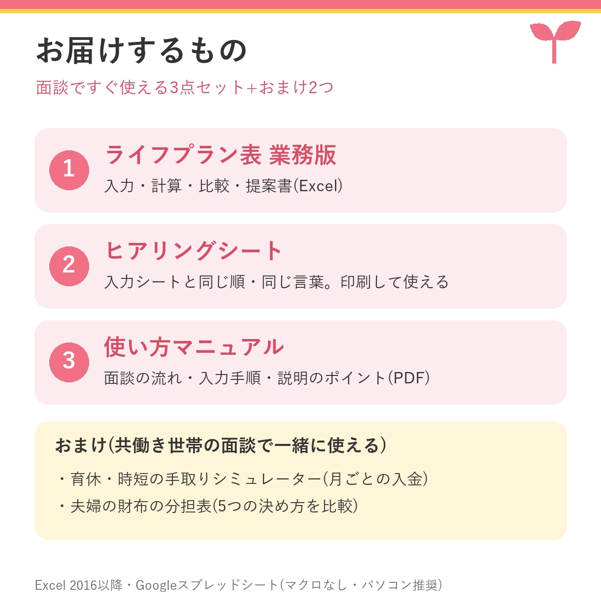 FP業務用｜共働き家計のライフプラン表を提供します ヒアリングから提案書まで。育休・時短も自動計算 イメージ2