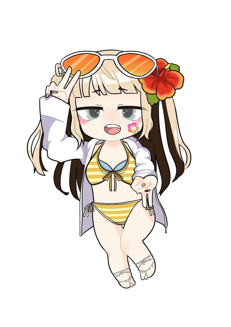 返礼品グッズなどのイラストを描きます どんな衣装も取りこぼさない細部までこだわったデフォルメ！ イメージ2