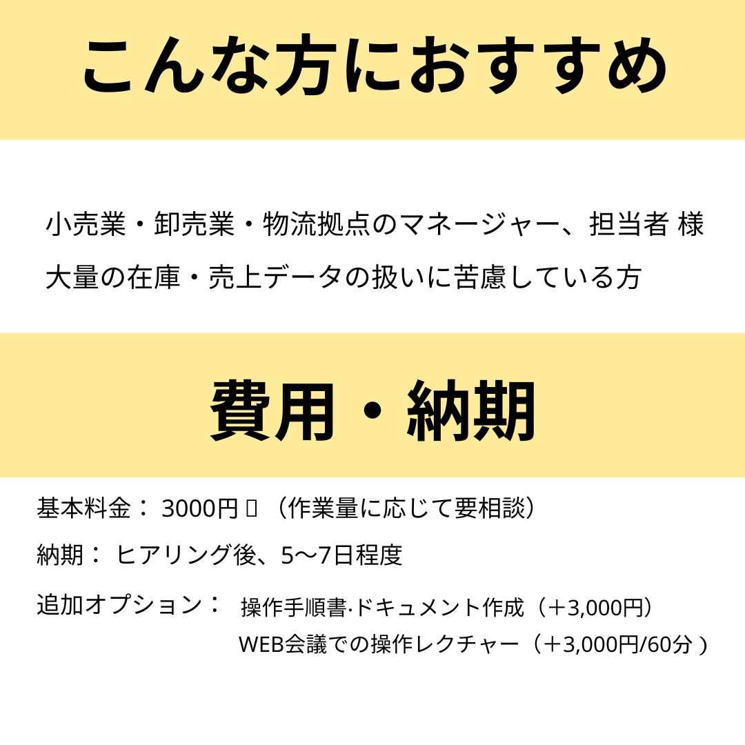 Excelで自動分析・ダッシュボード作成します 毎日集計作業を自動化します。意思決定を支援します イメージ5