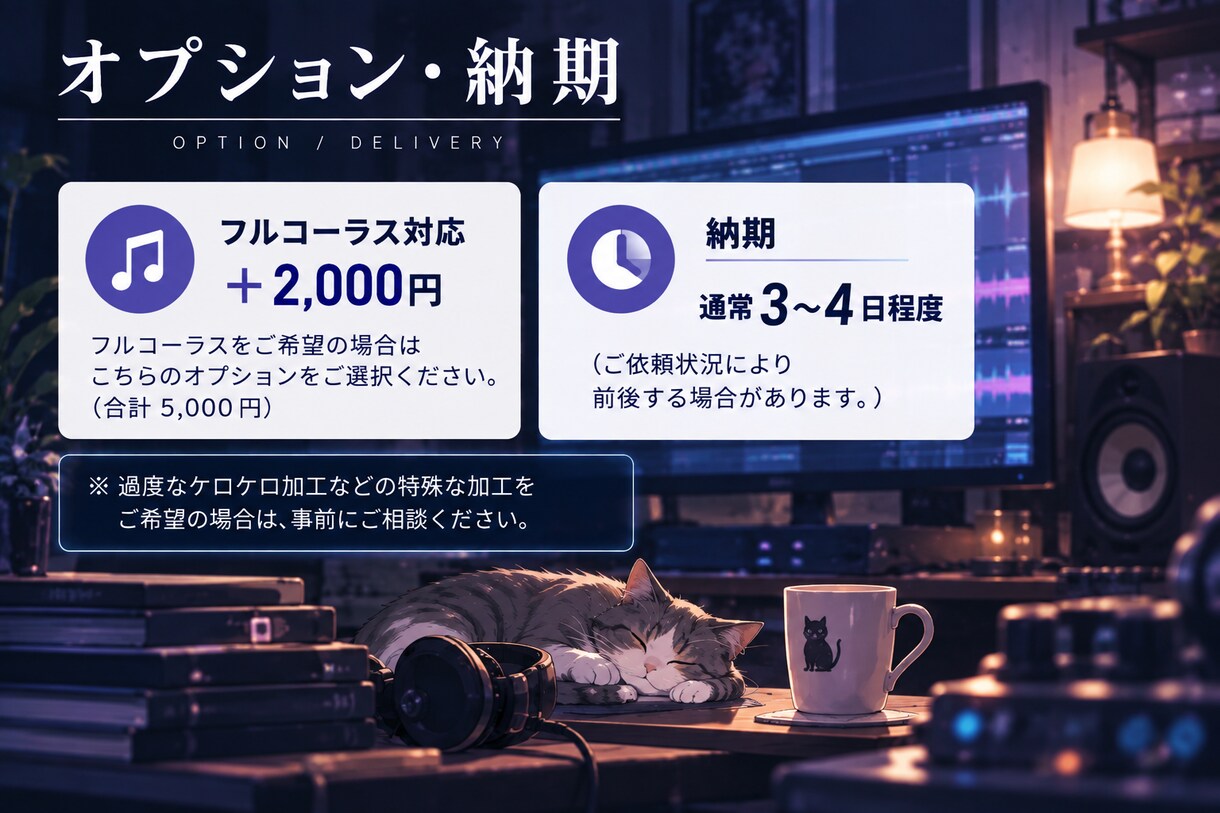 ボーカルと音源のミックスとピッチ補正を行います 自然なピッチ補正で歌の魅力を引き出します！ イメージ3