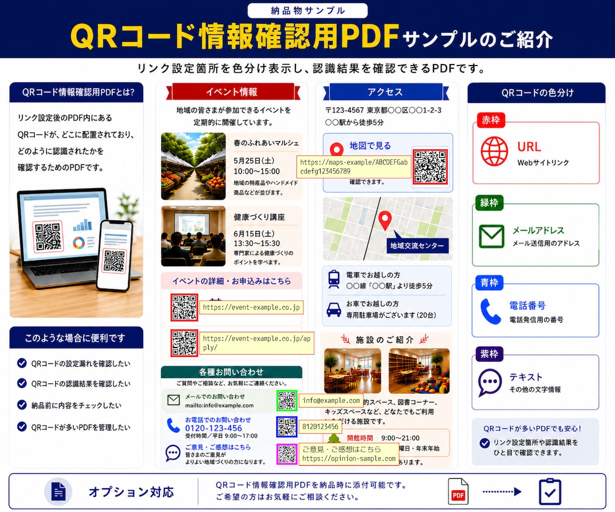 PDF内のQRコードをクリック・タップ可能にします スマホ・PCで使いやすいリンク付きPDFへ イメージ5
