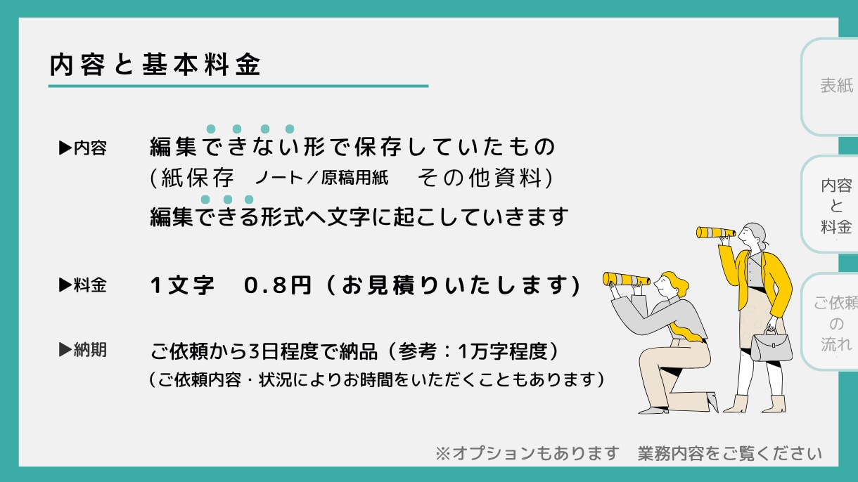 デジタル化　編集できるデータに変えます 紙保存・手書き・画像文字etc...　丁寧に文字を拾います イメージ2