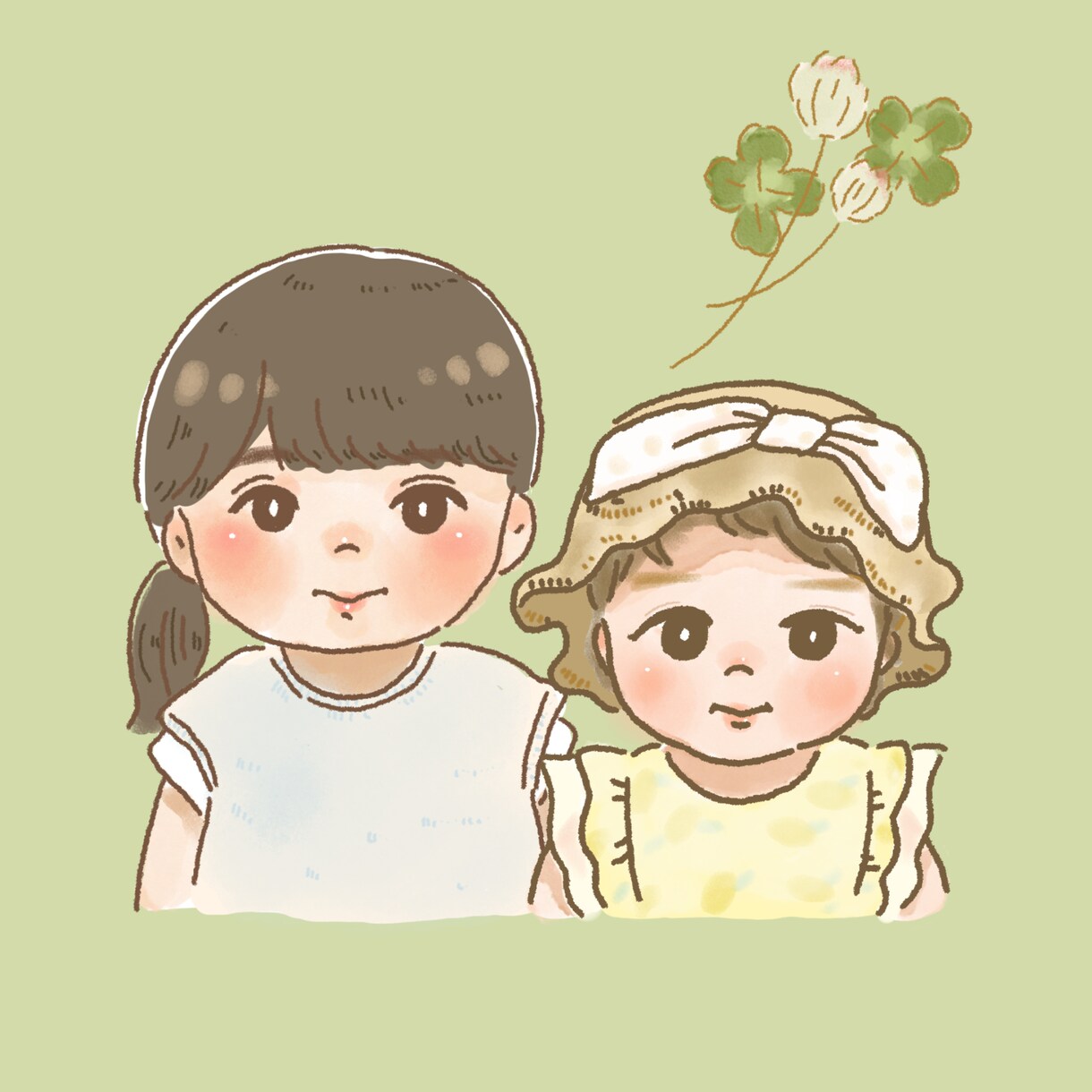ほんわかタッチでお子さんの似顔絵を作成します とっておきの写真をイラストに！ イメージ6