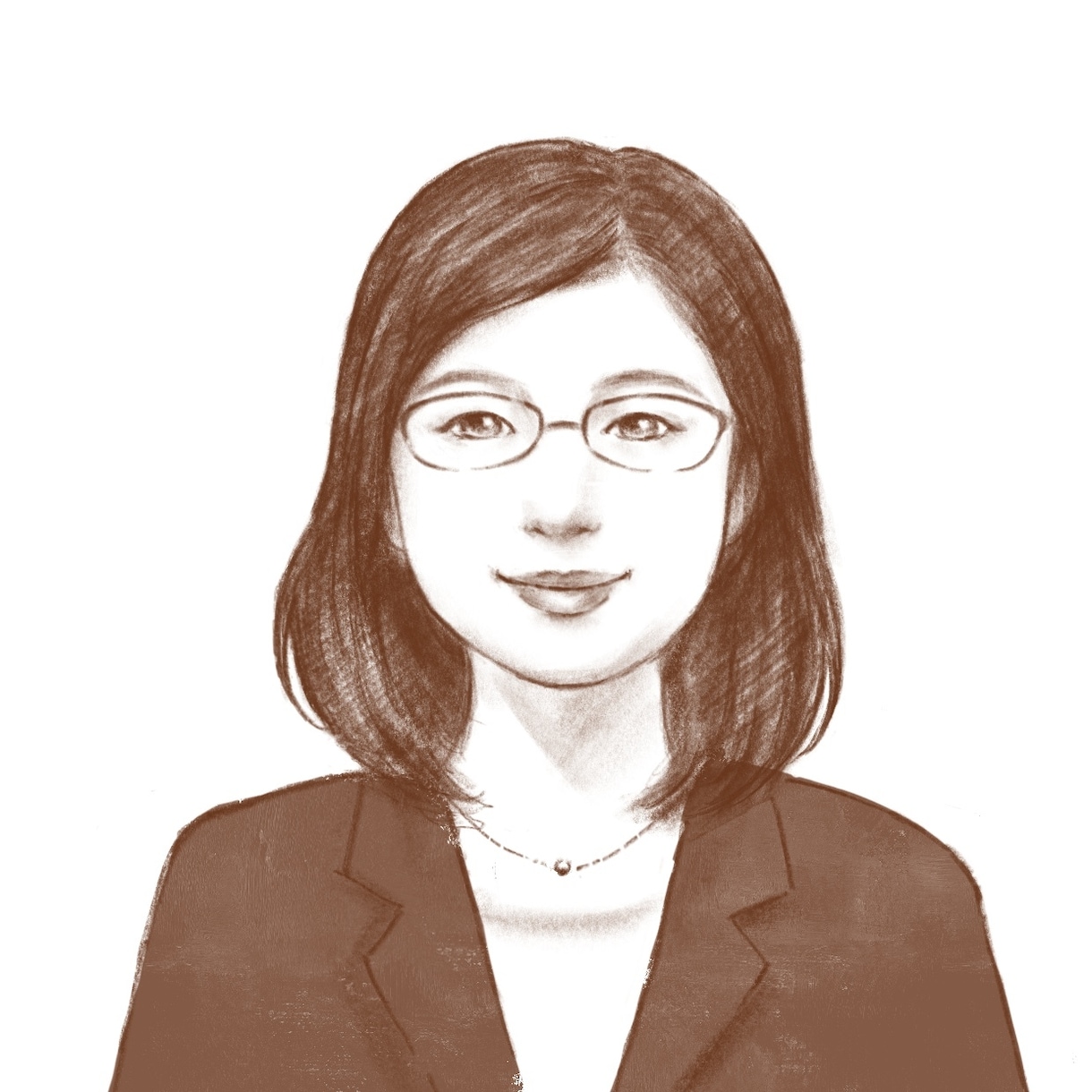 アイコン/名刺似顔絵　モノクロで柔らかく描きます 社員紹介での実績あり/＊実物より美しく仕げます＊ イメージ5