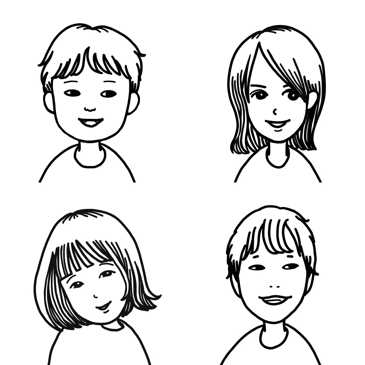 子供から大人まで似顔絵作成いたします 特徴を捉えたシンプルでキャッチーな似顔絵描きます◎ イメージ4