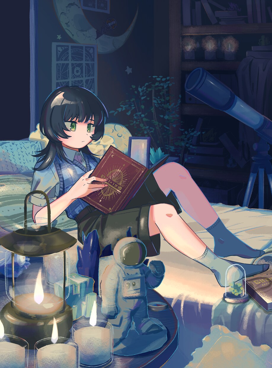 広い世界の感じる背景付きのイラスト描きます 情緒のある世界観の背景とキャラクターイラストを描きます イメージ2