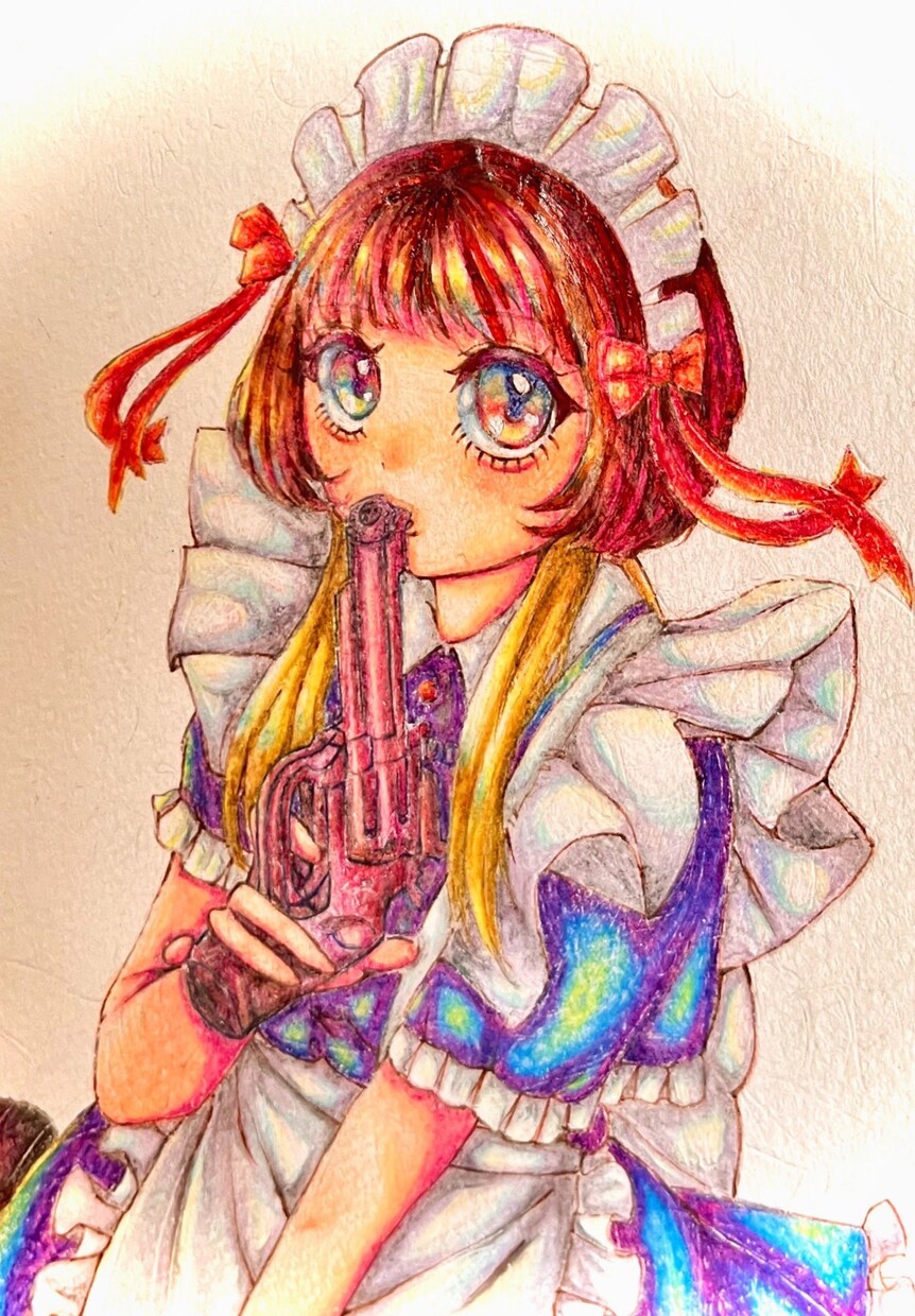 丸型の紙コースターやミニ色紙に可愛い女の子描きます あなただけの可愛い、カラフルなイラストを作成します イメージ5