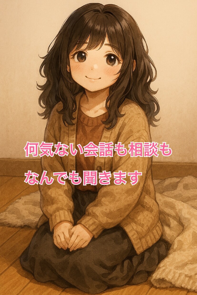 雑談、ペットロス、愚痴、悩み相談なんでも聞きます 1分からOK！誰にも言えない想い、ここだけで話しませんか？ イメージ1