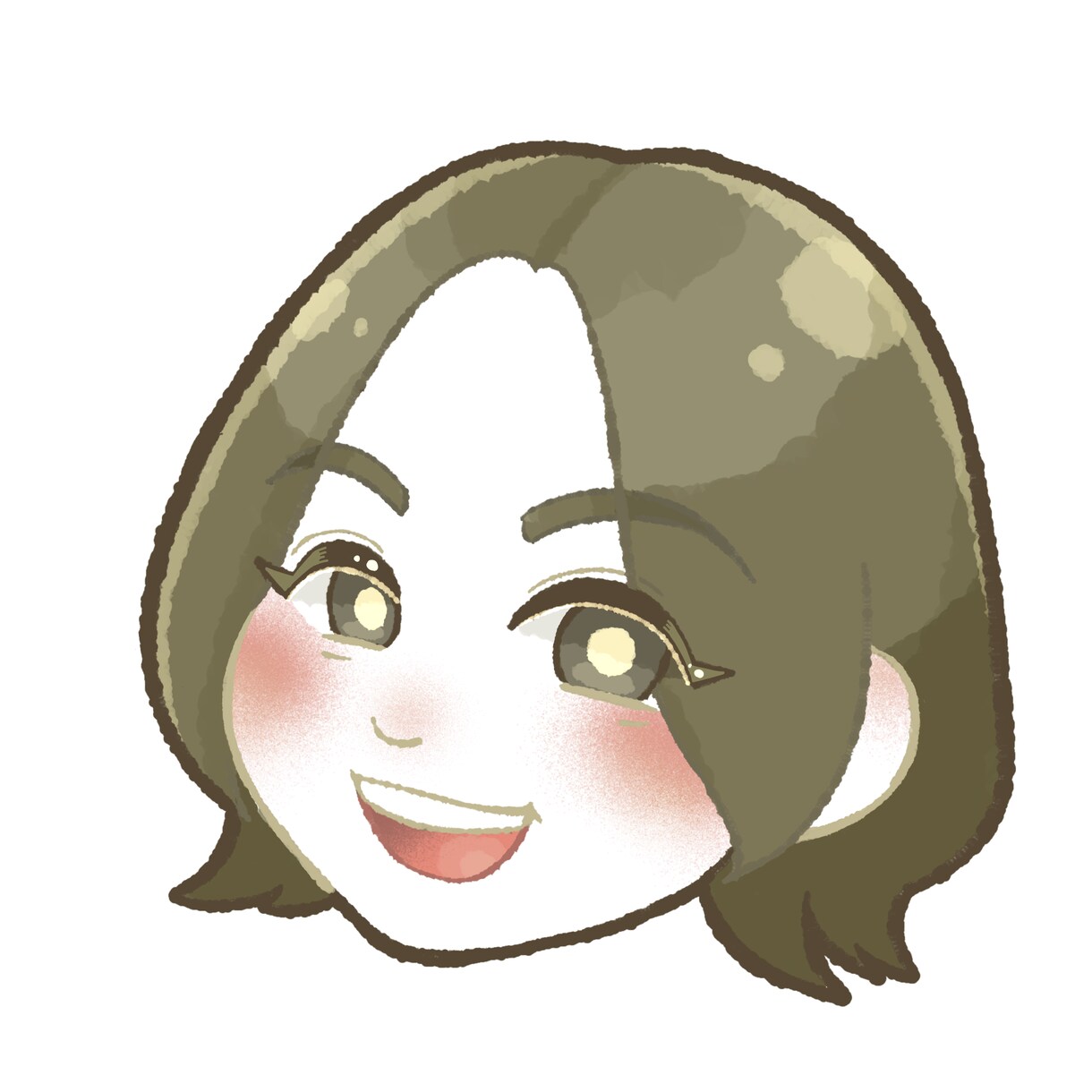 ポップでかわいいデフォルメ似顔絵制作します 名刺に！ブログに！アイコンに！3つの背景データを納品します♪ イメージ7