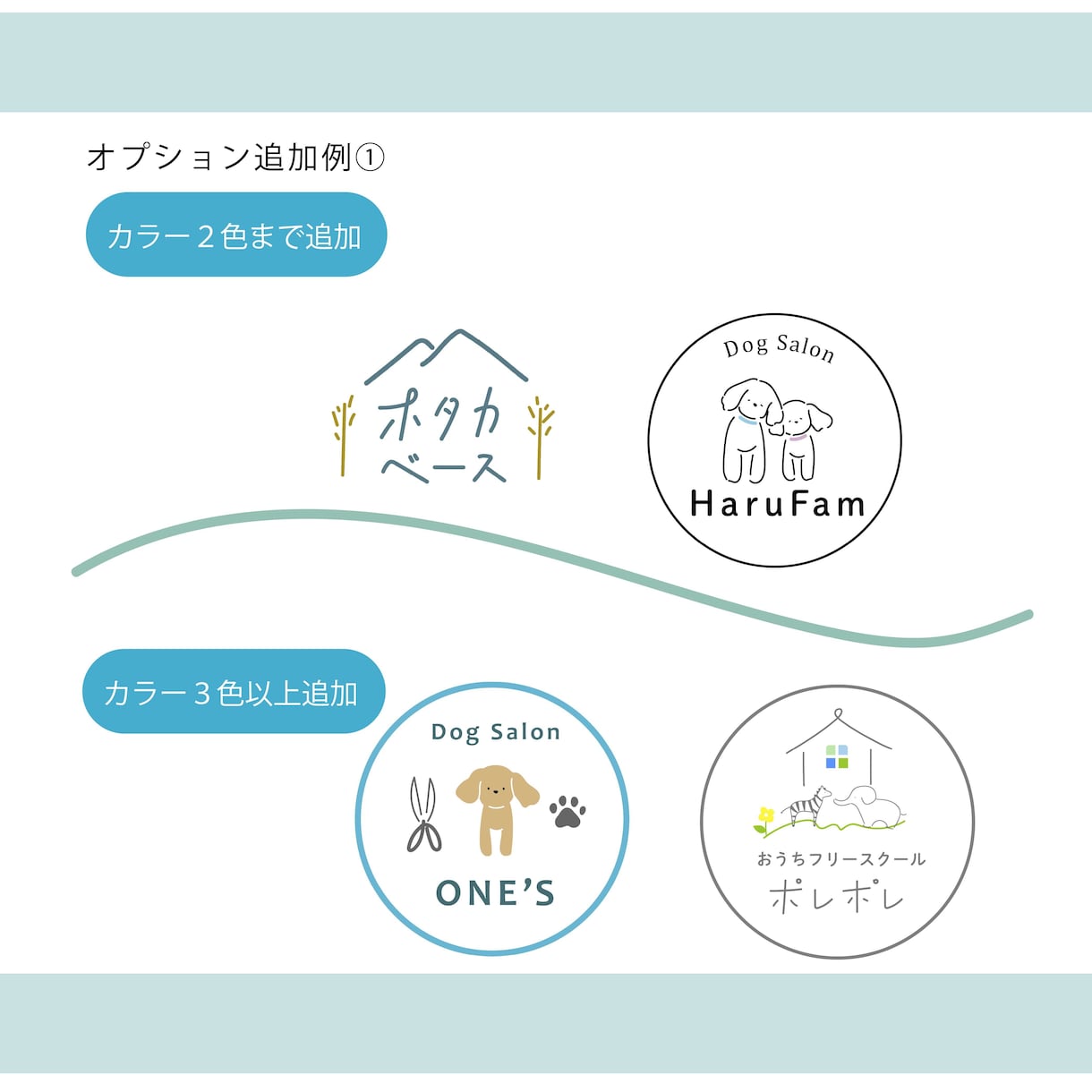 ゆるいオシャレなシンプル手描きロゴを作ります 印象に残るオシャレなお店のロゴを作成したい方へ イメージ7