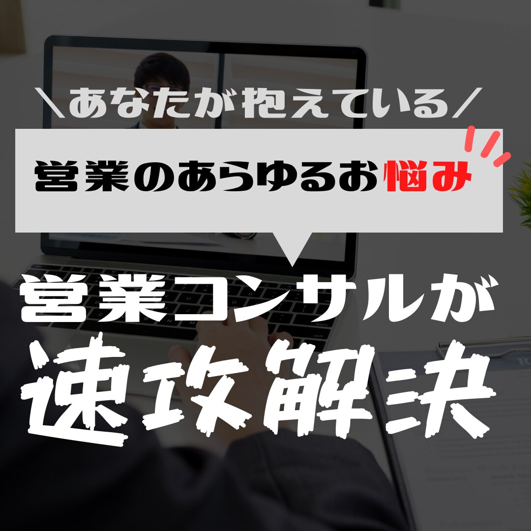 法人向け|営業戦略の相談にのります 営業でお悩みの経営者、営業部長の相談にのります。 イメージ1