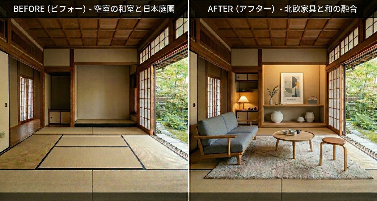 空室が“住みたい部屋”に変わります 【空室対策】反響が増えるビフォーアフター画像を作成します。 イメージ2