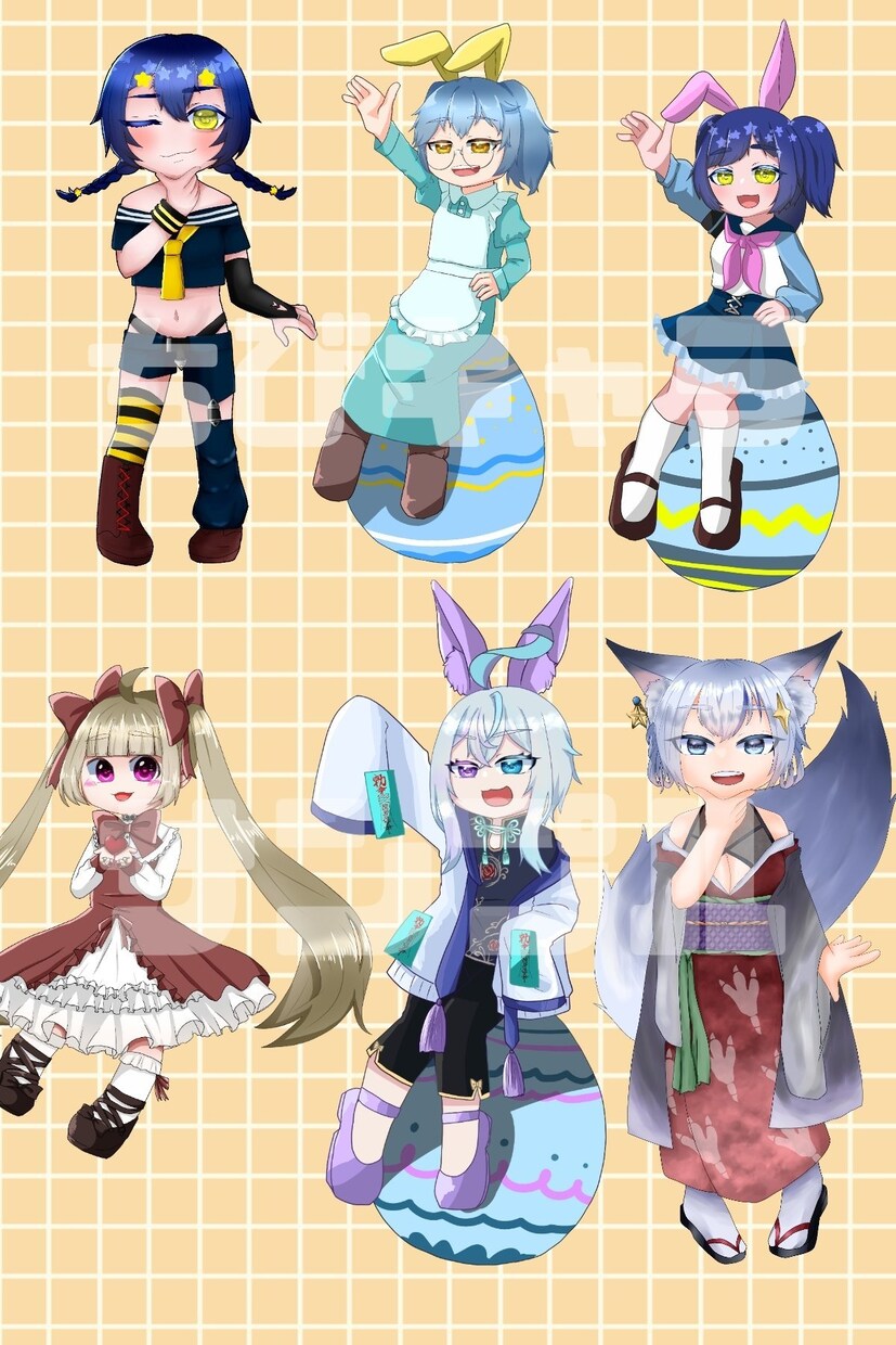 貴方だけのオリジナルの立ち絵作ります IRIAM等で使用できる立ち絵を制作します イメージ3