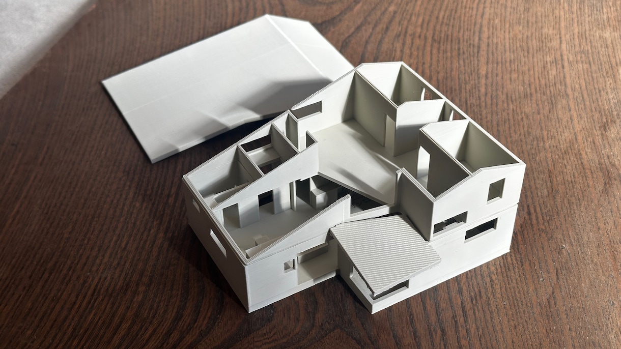 間取りを立体で確認｜3Dプリント住宅模型を作ります 間取り図だけでは気づけない「空間」を、建てる前に確認できます イメージ2