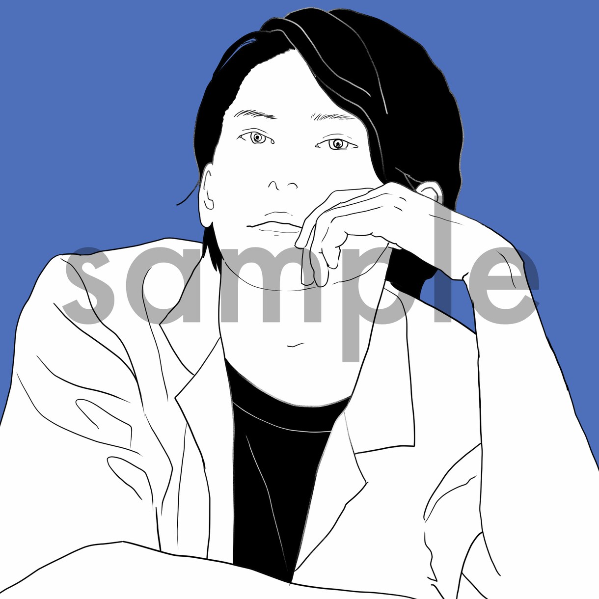 印象に残る線画イラストを制作します シンプルなのにクール｜写真から“あなただけの一枚”を描きます イメージ1