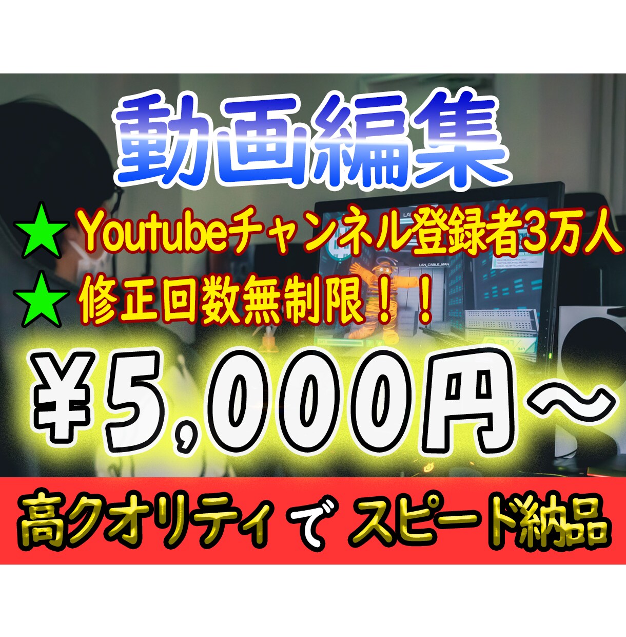 好きなだけ修正OK！高品質動画お届けします Adobe賞受賞したことがある編集者が丁寧に仕上げます イメージ1