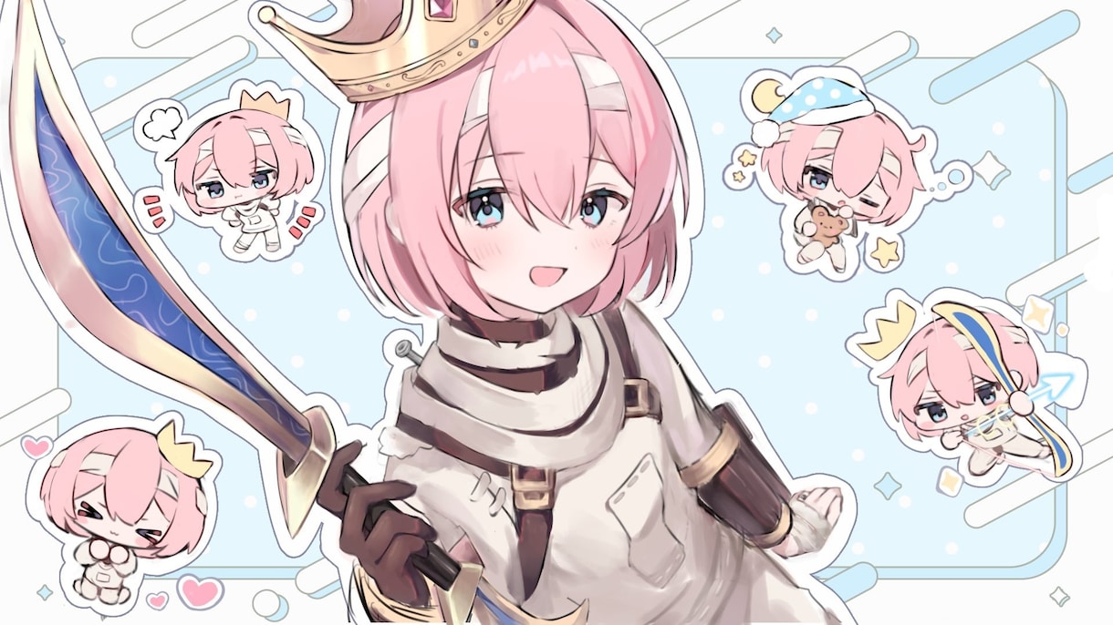 かわいい女の子のイラスト描きます 希望に沿ったイラストを描きます イメージ2