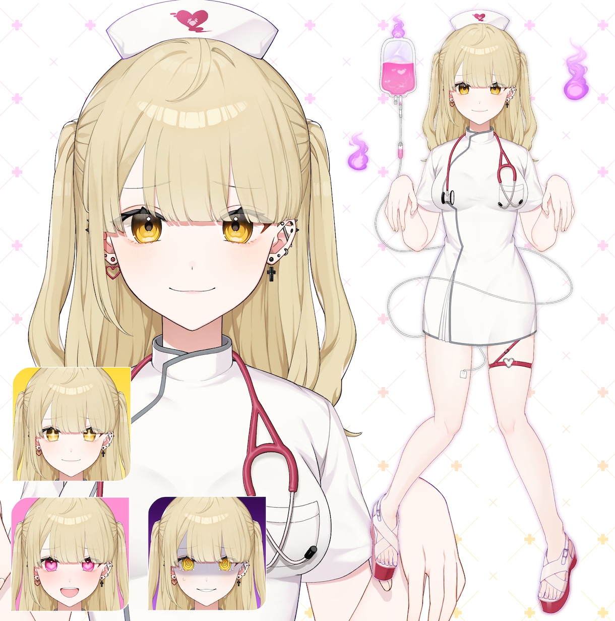 Live2D用パーツ分けイラスト、立ち絵制作します 丁寧な線画、丁寧な着色で仕上げます。 イメージ6