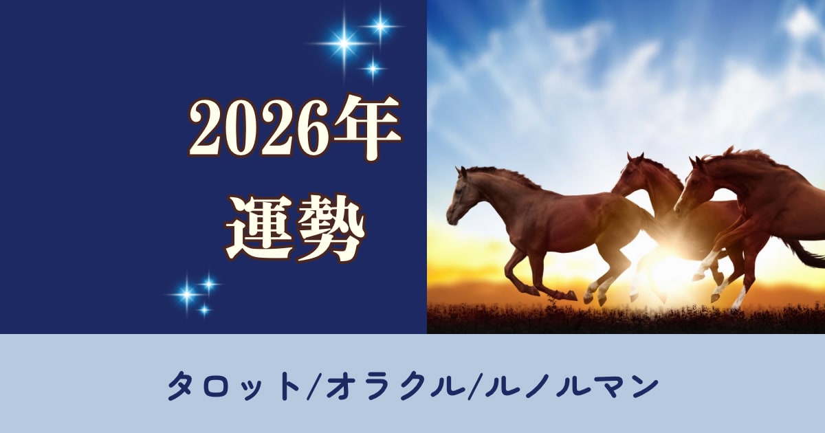 2026年の運勢を占います タロット/オラクル/ルノルマンカード使用 イメージ1