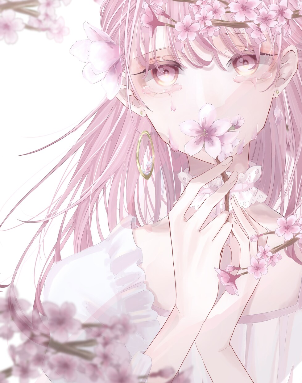 アイコン、ヘッダー、SNSで使えるイラスト描きます 透明感あるイラストをお描きします♡♡ イメージ1