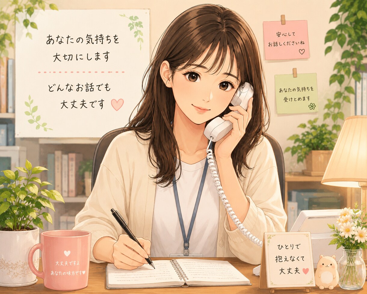 誰かと話したいとき、1分でも電話で聞きます カウンセリングじゃないけど話聞いて〜　友達のフリして〜 イメージ1