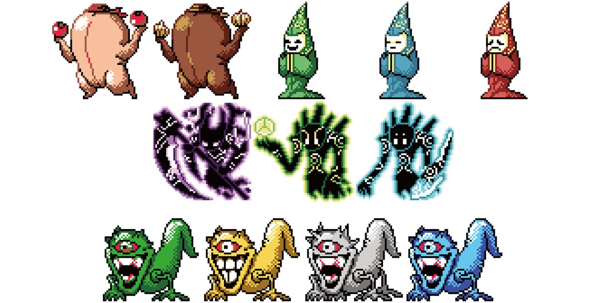 ゲームデザイナーが「ドット絵」を作成いたします あなただけの「オリジナルのキャラクター」をレトロ風に作成！ イメージ1