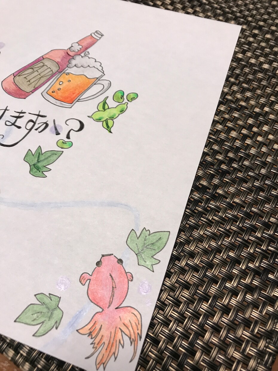 手書きで温かみのあるイラスト等デザインします 世界にひとつだけの可愛い色紙、カード作りませんか イメージ3