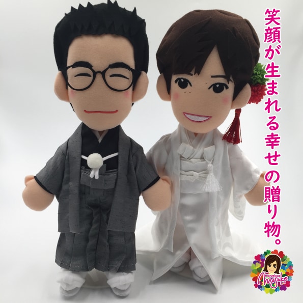似顔絵人形ブライダル（和装衣装規定）制作します ～特別な日を形にする、オリジナル似顔絵ウェディングドール～ イメージ8