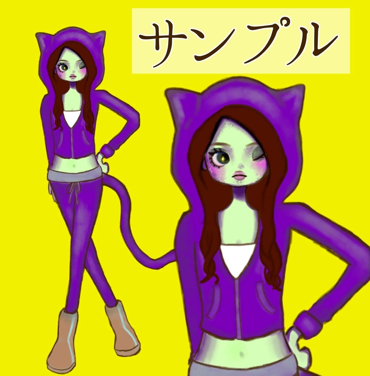 世界でひとつだけのキャラクターをお描きします ポップで暖かい世界観のイラストを制作します♪ イメージ2