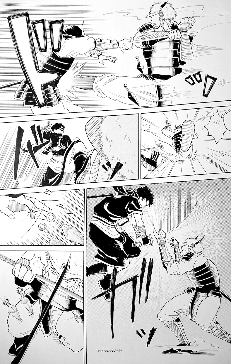 アナログ(デジタルも可)で躍動感ある漫画描きます モノクロも立派な色！あなたのアイディアを形にします！ イメージ5