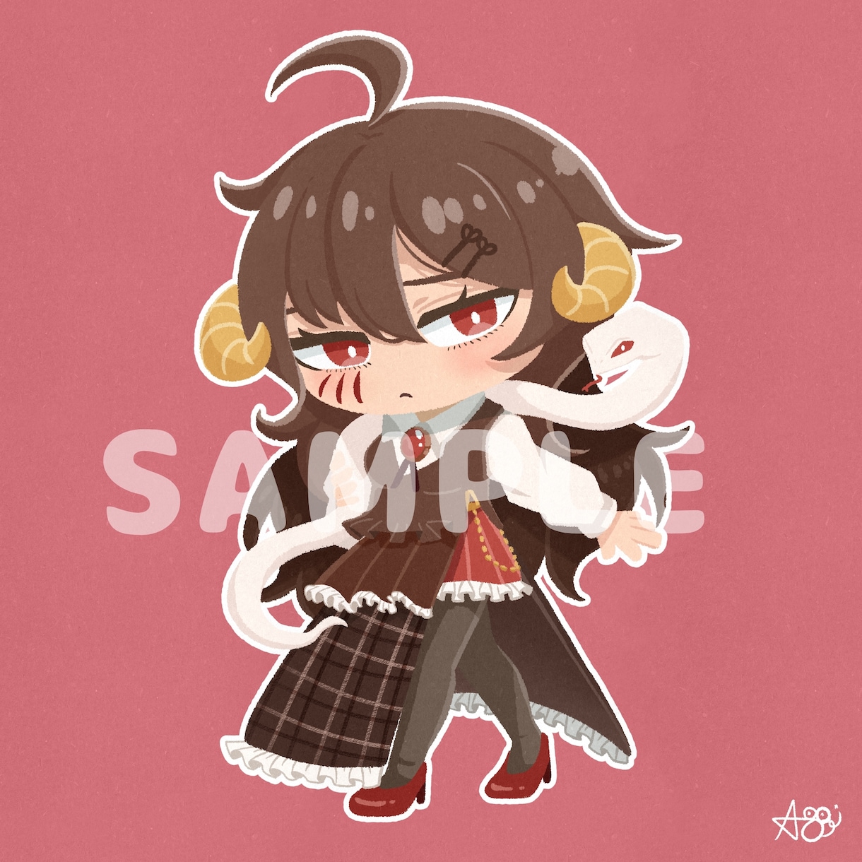 あなたのオリキャラをデフォルメで描きます 優しく、可愛い、ふんわりした絵柄でお描きします！ イメージ3