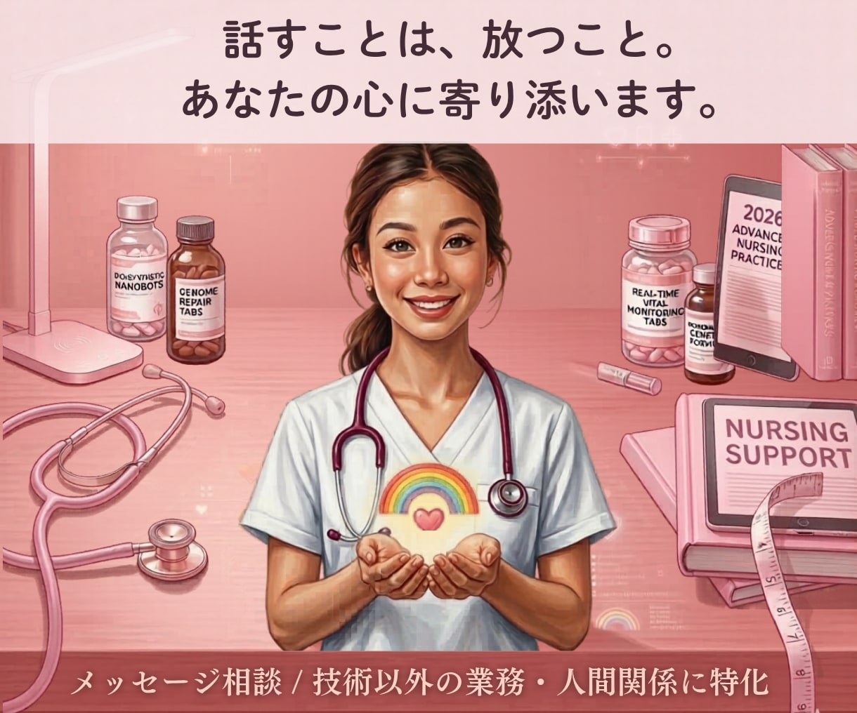 新人看護師の心の悩みを深掘りします 今ある悩みや不安を深掘りし、一緒に解決していきます イメージ1