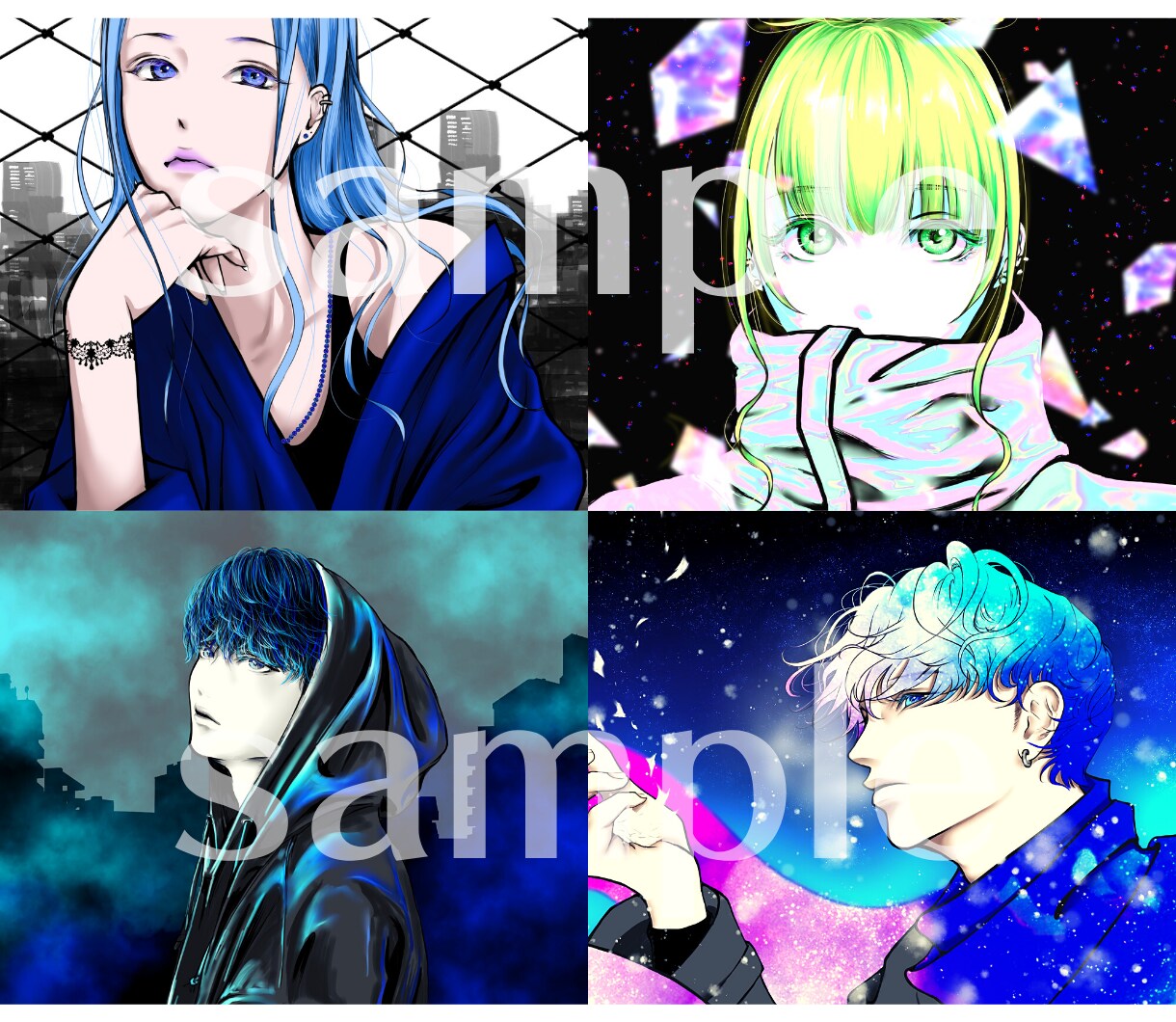 似顔絵風イラストを綺麗、丁寧に描きます シンプルで丁寧！画像を見ながら希望に合わせて綺麗にアレンジ イメージ9