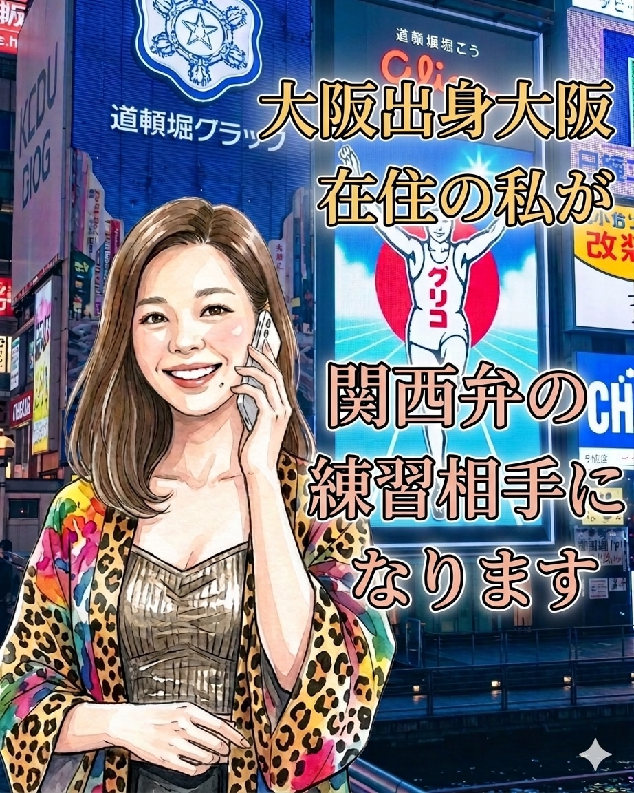 大阪出身の私が関西弁レクチャーします 大阪出身大阪在住です！関西弁のことならまかして～★ イメージ1