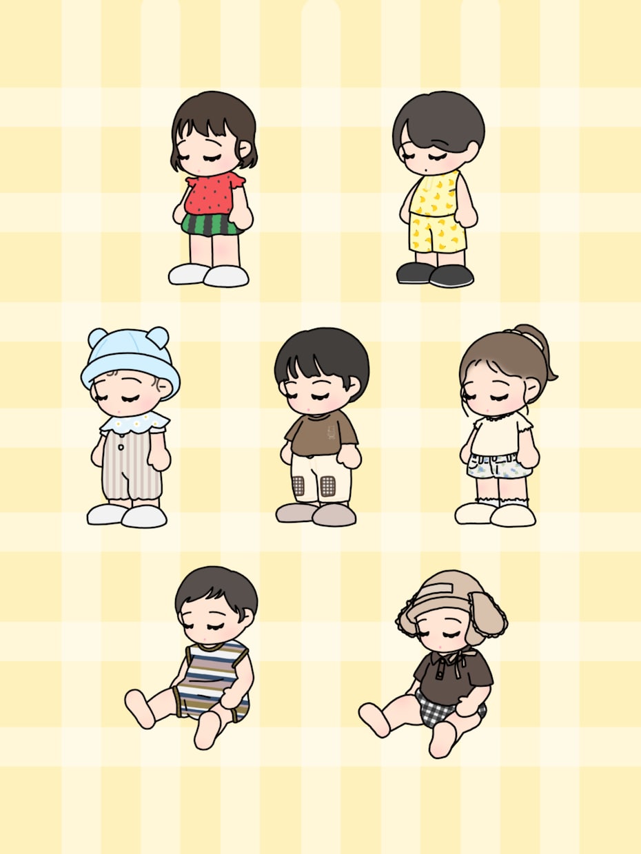 ポップなキッズ＆ベビーのイラストを描きます お子様のお気に入りのコーデやギフトなどにオススメです！ イメージ2