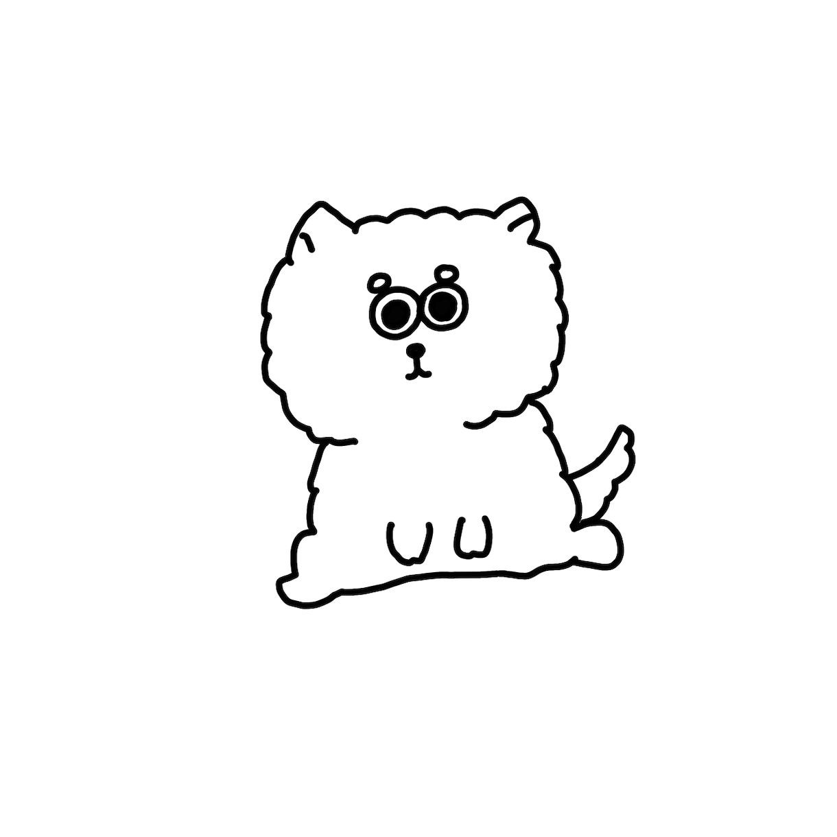 愛犬のグッズ用イラストを描きます ちょっとシュールで可愛い、うちの子だけのデザイン イメージ4