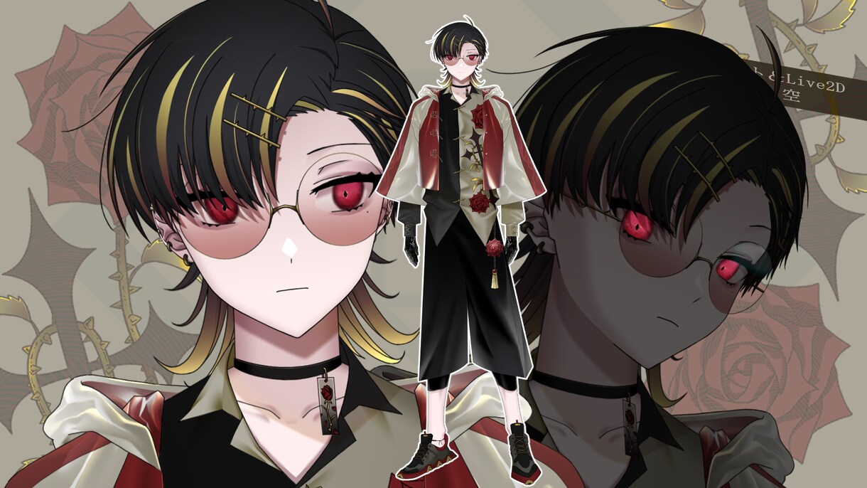 キャラデザからLive2Dまですべて制作いたします 貴方の好みのVを人間～人外まで幅広く制作いたします！ イメージ5