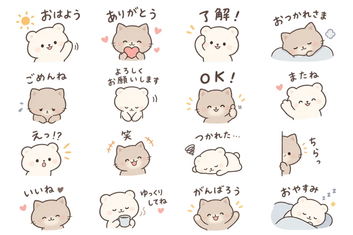 老若男女に喜ばれます 日常LINEで使える！ゆるかわLINEスタンプ イメージ1