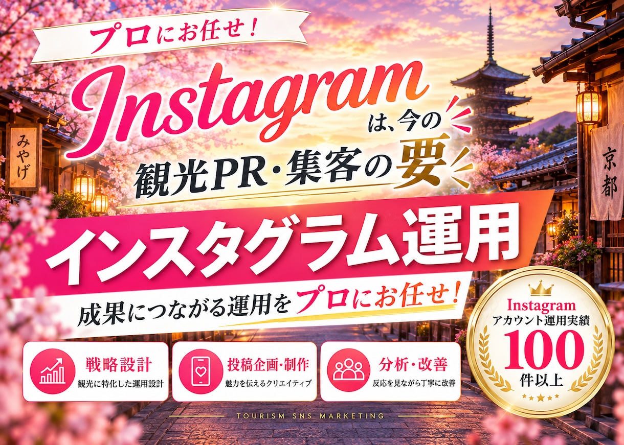 観光業界に特化！インスタグラム運用を提供いたします 観光業界の「予約・来訪」に強いInstagram運用 イメージ2