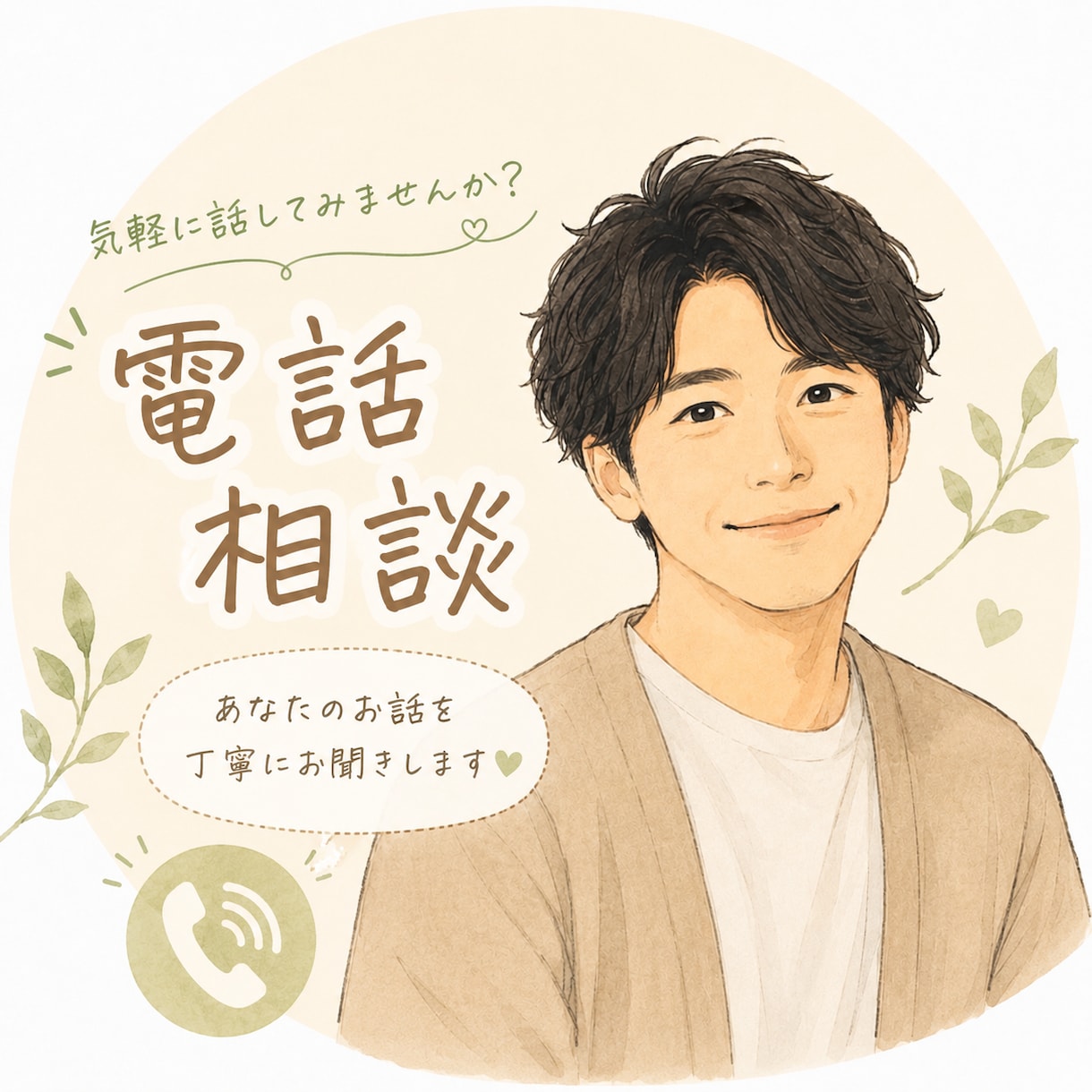 お電話で仕事や転職のモヤモヤなんでも聴きます 就職支援と採用経験をもとに寄り添います イメージ1