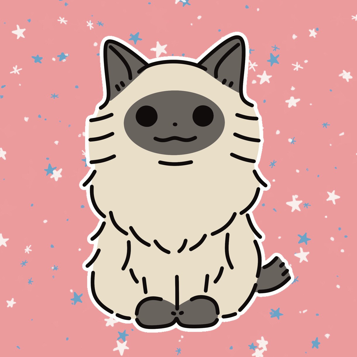 あなただけのオリジナルかわいい猫イラストを描きます SNSアイコンにオススメ！かわいい猫のイラストを描きます イメージ5
