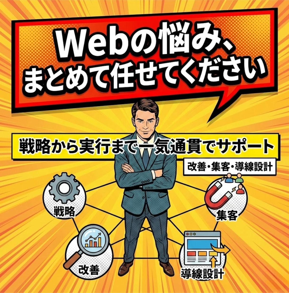 現役WEBマーケターが集客をお手伝いします 16のノウハウから御社に合った方法と戦略を進呈!! イメージ1
