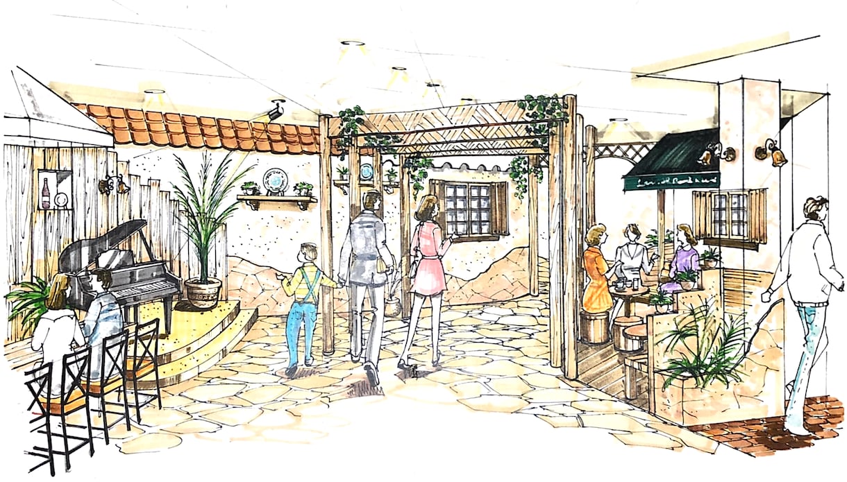 店舗設計の手描きパースを作成します 内外装・什器・施工図面。最短3日。経歴50年。首都圏在住。 イメージ7