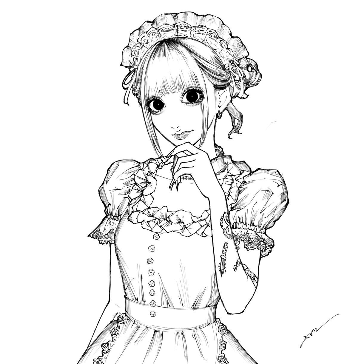 白黒のSNSアイコン制作いたします 線画のみのシンプルでミニマルアイコン！しかもお洒落◎ イメージ2