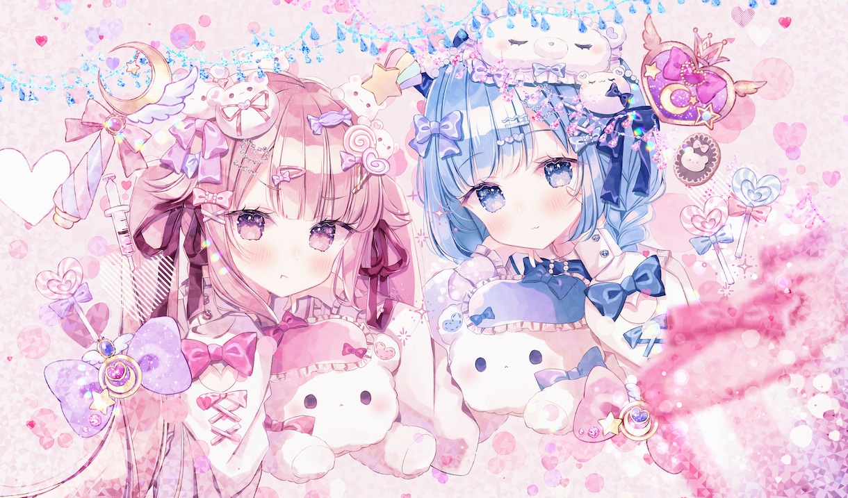 立ち絵イラスト、一枚絵などを制作します あなたの動画やゲームを彩るキャラクターを制作します！ イメージ4