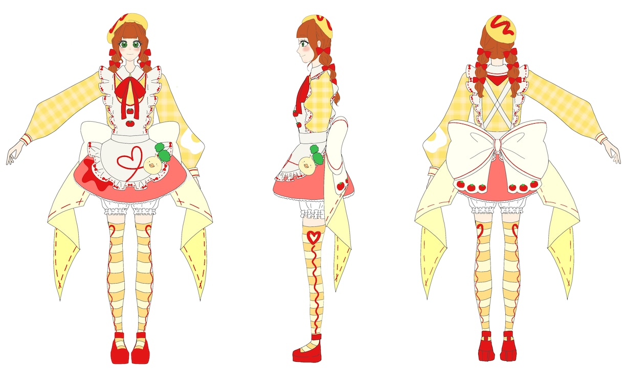 衣装デザインを描きます キャラクター/アイドル/舞台/コンセプトカフェなど イメージ5