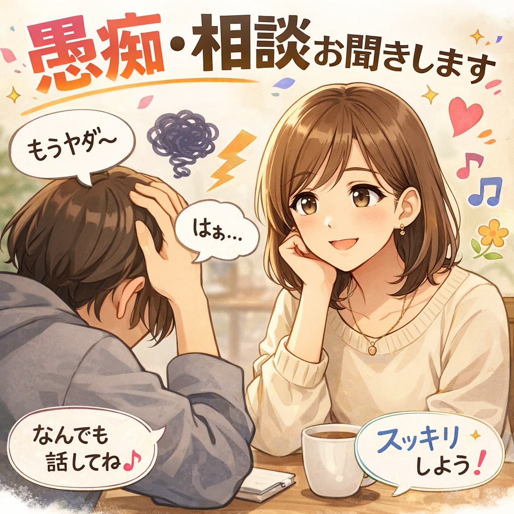 相談・愚痴・話し相手になります 誰にも言えない気持ち、どんなお話でも受け止めます✨️ イメージ1