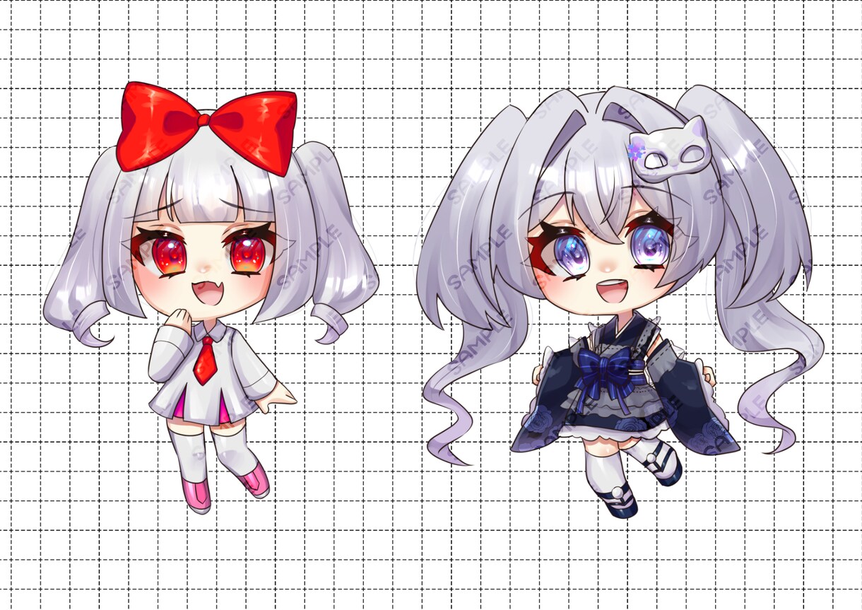 配信・SNSで使えるかわいいSDキャラ制作します 商用利用◎、お気軽にご相談ください イメージ3